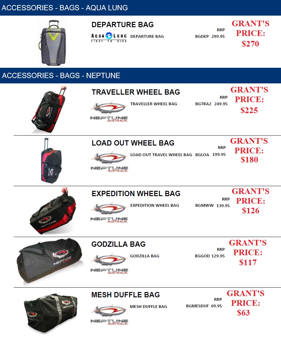 DIVE BAGS