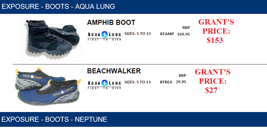 AQUALUNG BOOTS