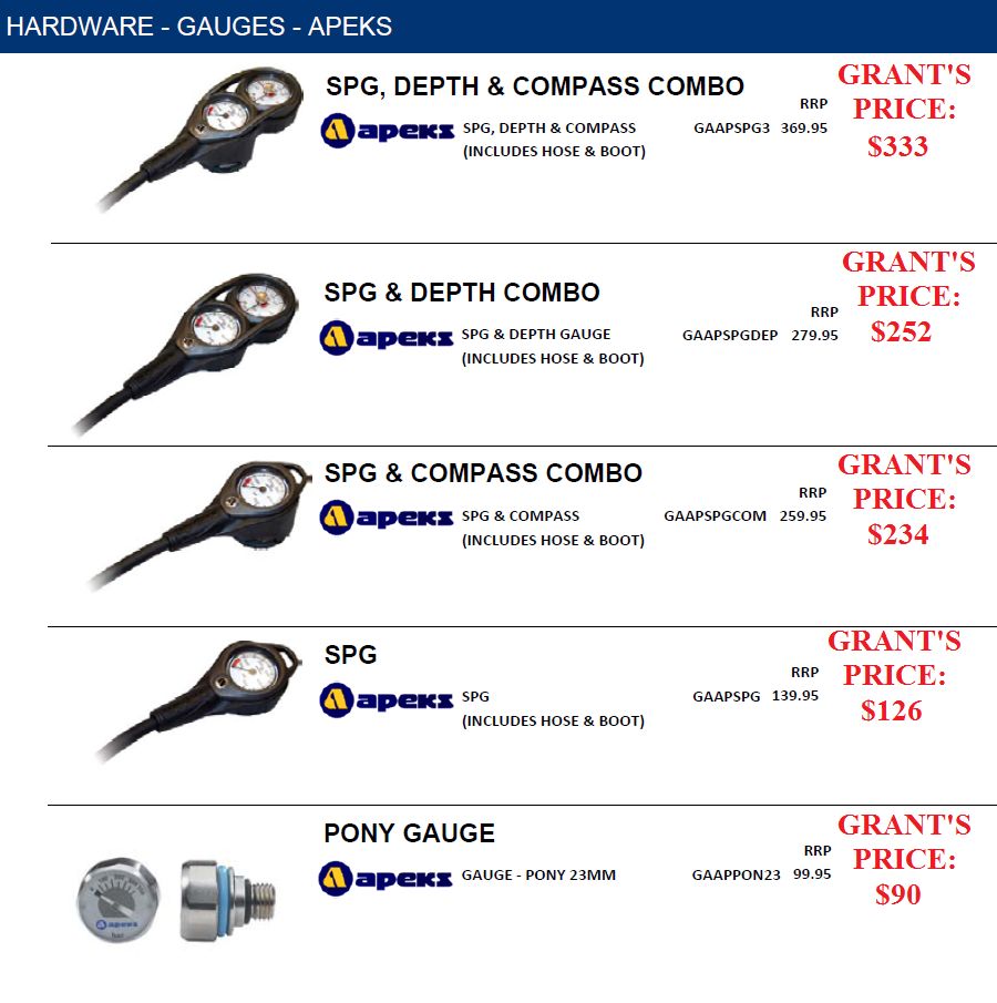 GAUGES BY APEKS