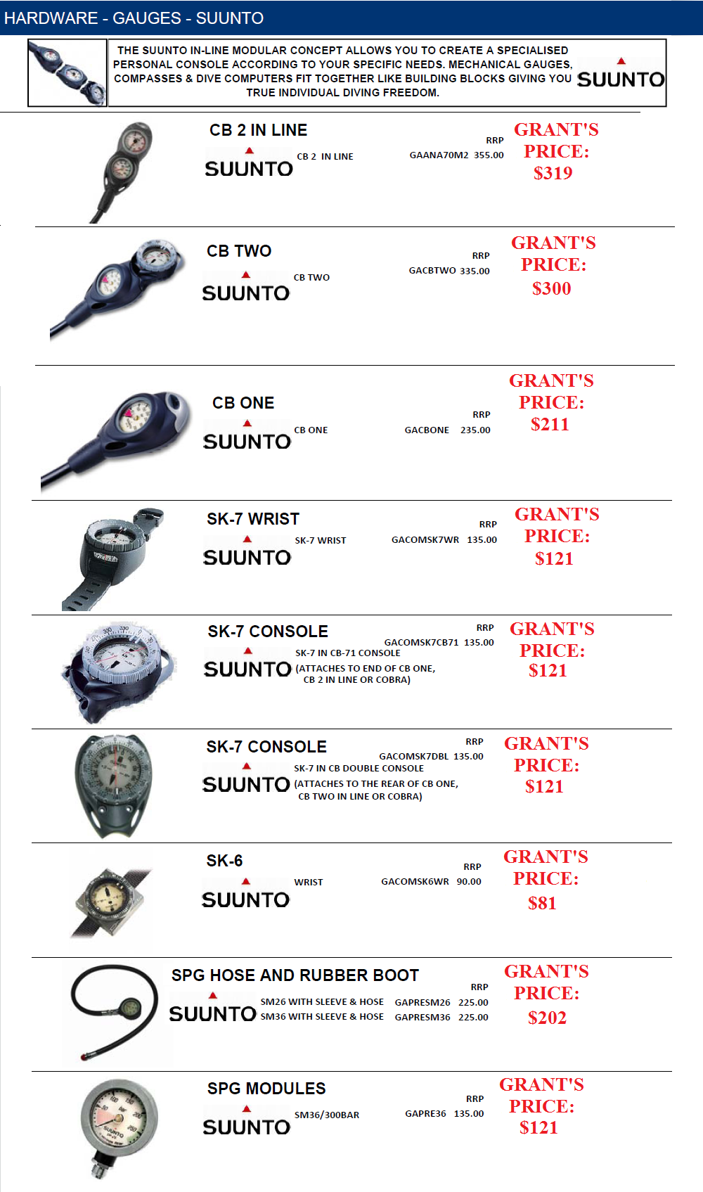 GAUGES-SUUNTO