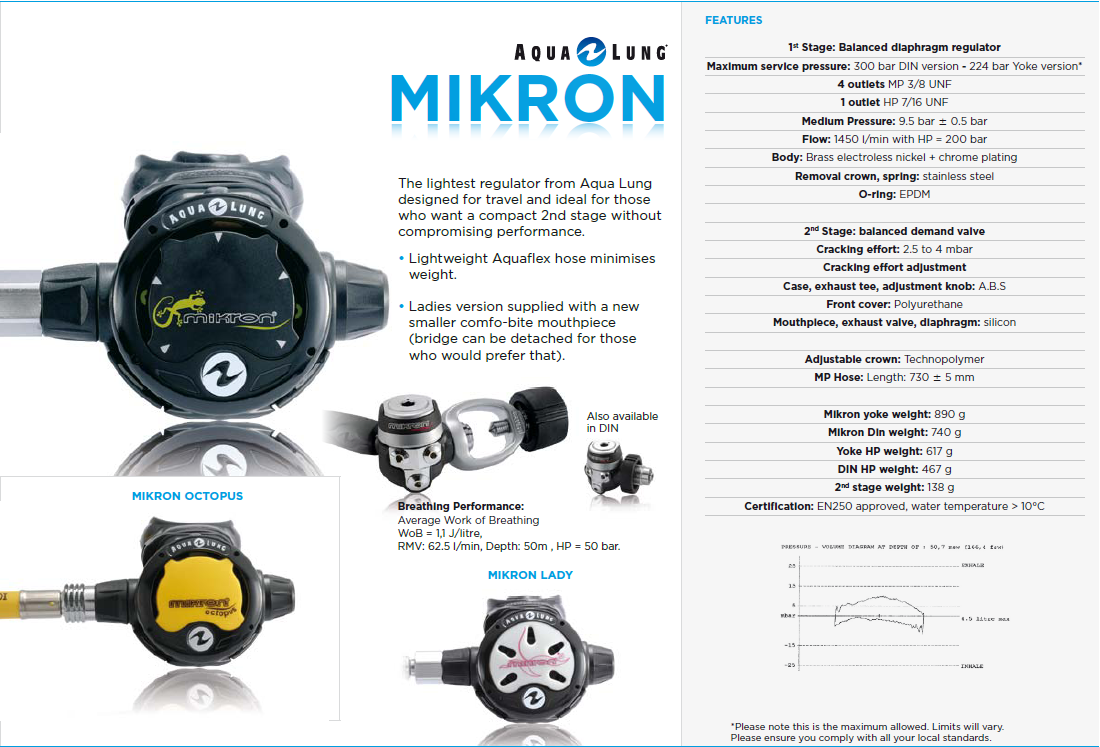 AQUALUNG MIKRON REGULATORS