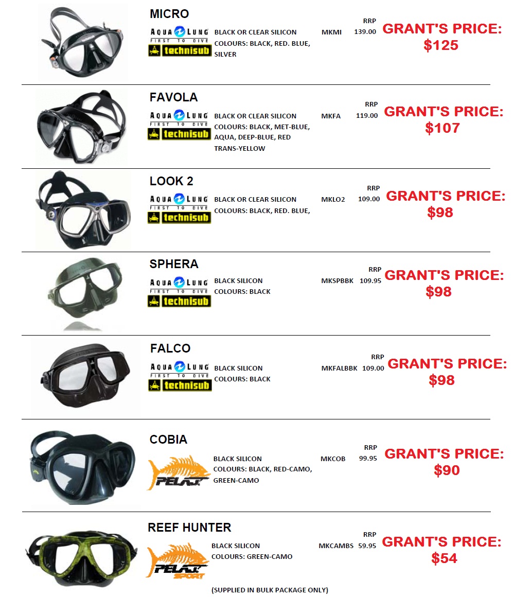 FREEDIVING MASKS