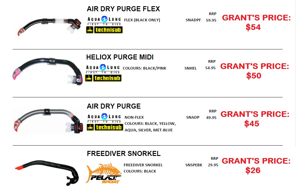 FREEDIVING SNORKELS