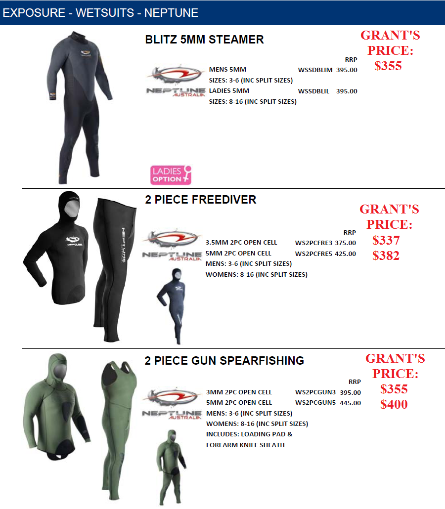 NEPTUNE WETSUITS