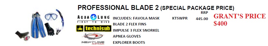 PROFESSIONAL BLADE 2 DIVER SOFTWEAR PACKAGE