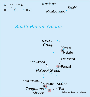 Tonga Map